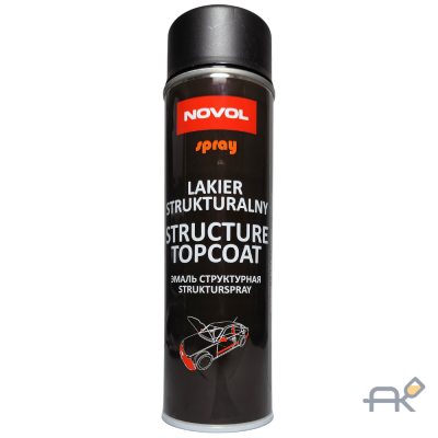 Аэрозоль NOVOL Лак SPRAY Structure структур. 500мл Чёрный